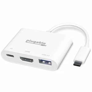Adaptador Multipuerto Portátil USBC-MD103 USB-C a HDMI Hub 3n1 Salida 4K Enchufable - Imagen 1 de 7