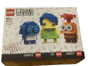 LEGO BrickHeadz Sadness Joy Anxiety Set 40749 Disney Pixar Inside Out 2 NEW - Picture 1 of 4
