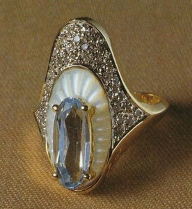Erte Jewelry "Allouette State I" Ring #3165EJ9X00DIVA - Picture 1 of 1
