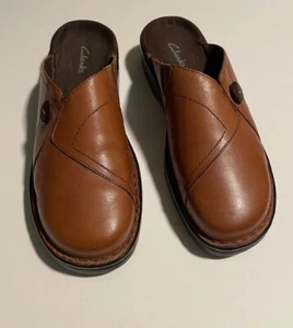 Clarks Slide on Mule/Clogs Women's Size 9 Tan/Carmel - Picture 1 of 5
