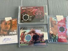 bj penn 4 card Auto And Relic Lot
