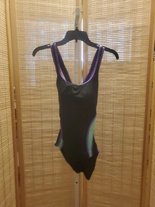 Costumi da bagno per tutti Aquabelle costume da bagno donna taglia 10 viola acqua nero 1 pezzo  - Foto 1 di 12