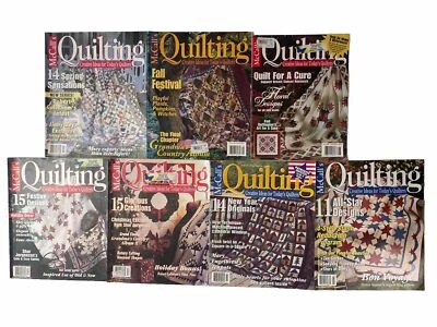 7 x McCall’s Quilting Magazines - Rare Vintage 1998 to 2002 Lot - How To Quilt - Image 1 of 4