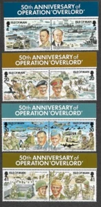 ISLA OF MAN OPERACIÓN GUERRA MUNDIAL OVERLORD II D-DAY MILITAR MNH SET 1994 - Imagen 1 de 1