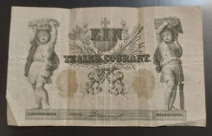 1861 German States Berlin Prussia 1 Thaler F-VF Antique World Banknote Currency - Picture 1 of 2