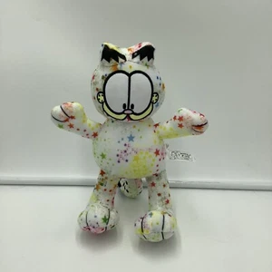 Garfield weiße Sterne Plüschtier Fabrik Kuscheltier 9 Zoll 2018 rot blau rosa - Bild 1 von 4