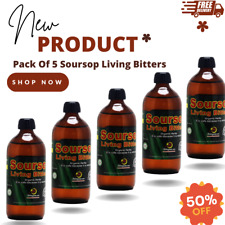 Soursop Living Bitters 16 Oz Natural Remedy of Powerful Roots&herbs Herboganic