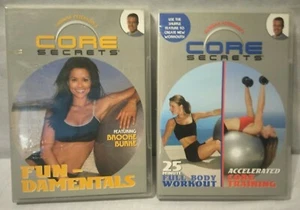 NEW 2 Core Secrets Stability ball workout lot Fundamentals Full Body accelerated - Foto 1 di 1