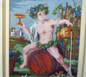 Aquarius In Petite Point Framed With Triple Mat - Bild 1 von 4