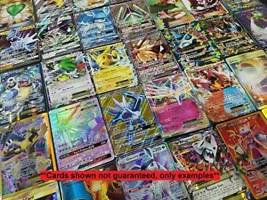 Pokemon Card Lot: 40 Authentic Cards 1 x V / Vmax / GX / EX / Full Art Included!