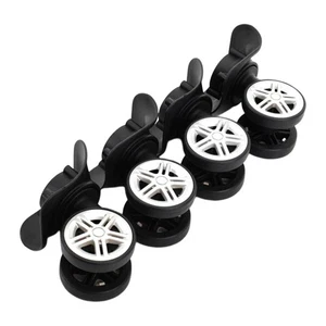 4 Stück Gepäck Koffer Räder links und rechts Schwenkrad Spinner Räder - Picture 1 of 4