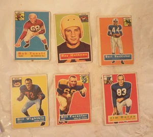 Vintage 6 Various Players-1956 TOPPS NFL Football Cards- - Picture 1 of 24