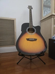 Washburn Vintage Series WA90CEVSB Acoustic-Electric Guitar - Sunburst - Picture 1 of 8