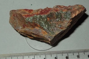 Olivenite - Arkaroola S.A. Mineral specimen 63x33mm 69g #6508 - Picture 1 of 4