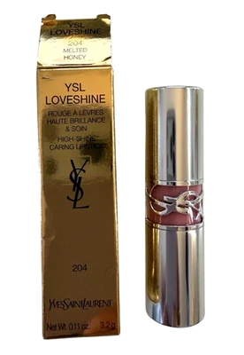 Yves Saint Laurent YSL Loveshine 唇油棒 204 熔化蜂蜜 0.11 盎司全新全新带盒 — 第 1/4 张图片
