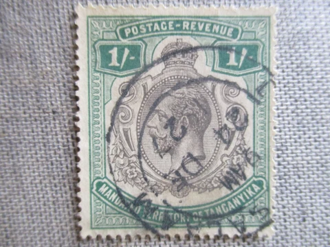 Tanganyika, Scott#39, used Cover