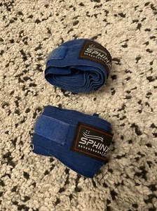 SPHINX 2 FASCE PER MANI BENDE 4m Blu Kick Thai MMA FIT BOXE bendaggi pro - Foto 1 di 7