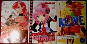 Lot 3 Manga Books 7th Garden  V1 Shugo Chara Peach Pit V 1 - Alive Final Evol V - Picture 1 of 4