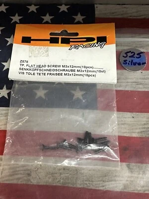 HP Z578 Flat Head Screw 3 X 12 X 10pc. for: RS4 PRO - Image 1 of 3