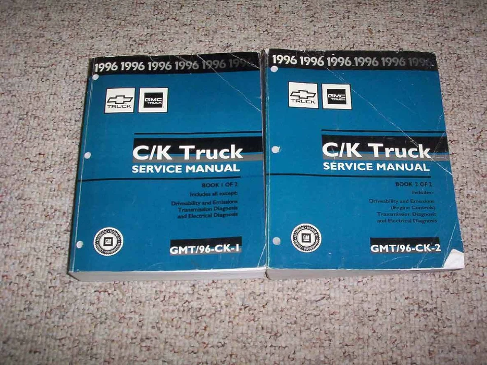 Camión GMC Sierra C2500 K2500 1996 manual de reparación de servicio SL ancho 6,5 diésel Foto 1 de 1