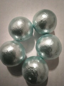 5 Stück Miyuki Cotton Pearls 20 mm Aqua Japanische Perlen Top Qualität - Bild 1 von 4