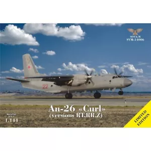 Avión Antonov An-26 "Curl" (versión RT / RR / Z) escala 1:144 SOVA-M SVM14006 - Imagen 1 de 8