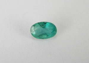 Piedra preciosa facetada esmeralda colombiana verde natural de 0,51 quilates ovalada EMD34 - Imagen 1 de 2