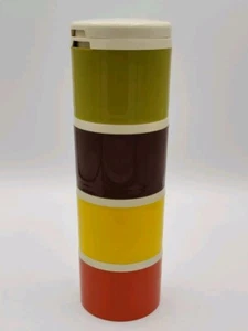 4er Set Vintage Tupperware STAPELBARE GEWÜRZSTREUER Ernte Farben #1308 - Bild 1 von 6