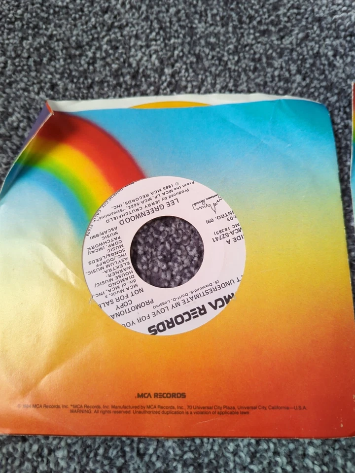 Two Lee Greenwood 7" Singles Colored Vinyl Promo Copies Christmas To Christmas Foto 1 de 4