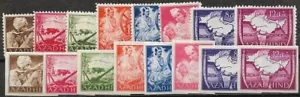 INDIA 1943 Legione India AZAD HIND MINT HR DENTATO e IMPERFORATO FVF - Foto 1 di 1