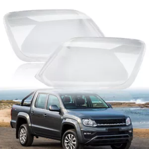 Headlight Lens Cover Shell Housing 2x For Volkswagen Amarok Ute 2H 2010~2022 - Picture 1 of 13