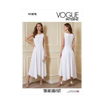 Vogue Schnittmuster V1878 - Kleid, Sommerkleid mit Zipfelsaum - Bild 1 von 4