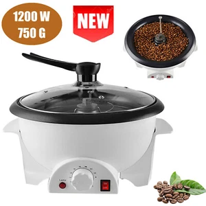 Home Kaffeebohnen Röstwalze Maschine 1200W 750g Automatisch Elektrisch Bäcker USA - Bild 1 von 9
