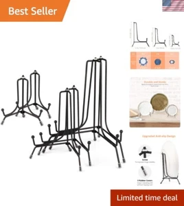 Versatile Folding Plate Stands - 6 Pack of 3 Sizes for Photos and Decor - Picture 1 of 9