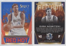 2013-14 Panini Select Red Hot Blue Prizm /49 Dirk Nowitzki #37 HOF