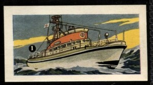 Tobacco Card, Ching, SHIPS AND THEIR WORKINGS, 1961, New Lifeboat, #18
