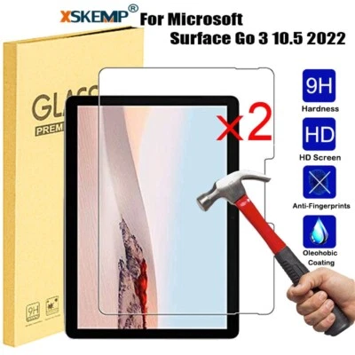 2PCS TEMPERED GLASS Screen Protector Protection Cover Microsoft Surface Go 3 2 1 - Image 1 of 4