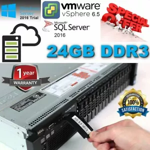 Dell PowerEdge R720 Xeon E5-2650 2.00GHz 24GB DDR3 H710 Mini 480GB SSD + 2.4TB - Picture 1 of 5