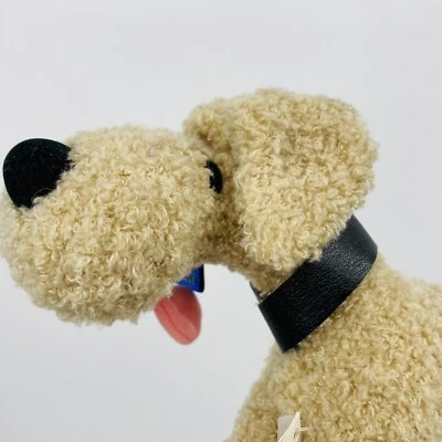 Vintage Applause Plush Stuffed Dog Brown Tan Puppy Wire Terrier Dem Bones Dog - Image 1 of 4