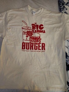 Vintage Pulp Fiction T-Shirt Big Kahuna Burger Ivory XL HTF Brand New - Picture 1 of 1