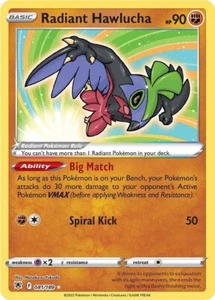 Tarjeta Pokémon Holo Radiant Hawlucha 081/189 Astral Radiance - Imagen 1 de 1