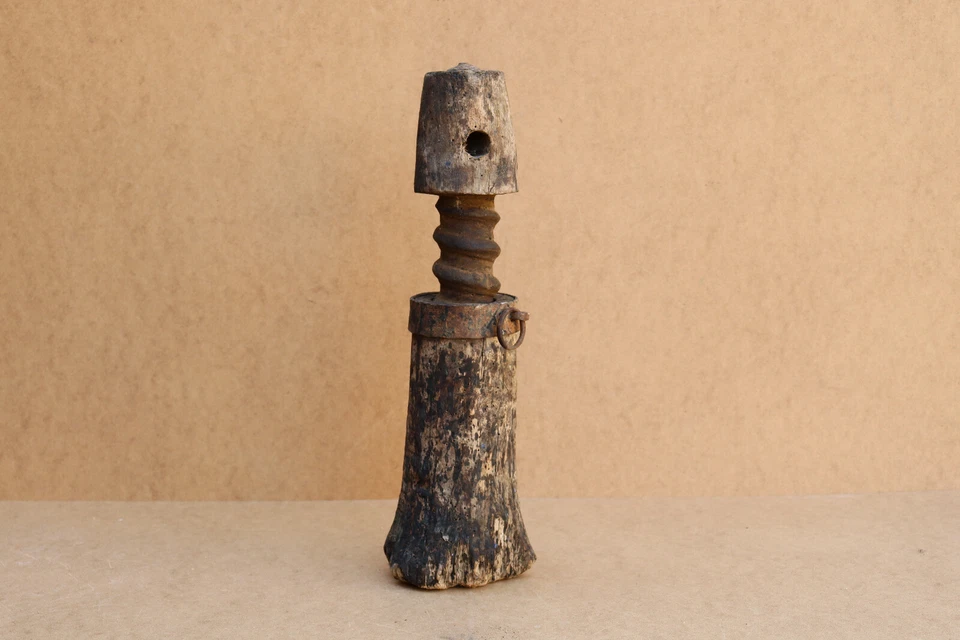 Wagon Jack Wood Jack-Lift Horse Wagon Wheel Trailer Antique Device Rare 1800s. - Image 1 of 4