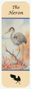 THE HERON BEAUTIFUL BIRD BOOKMARK SAME IMAGE BOTH SIDES GREAT GIFT - Bild 1 von 1