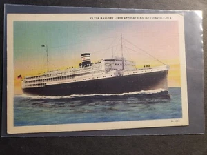 Steamer CHEROKEE, Clyde-Mallory Line Naval Cover Unused Postcard Jacksonville FL - Picture 1 of 2