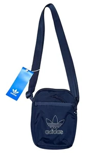 Borsa/borsa a tracolla Adidas Festival - tasche con zip - blu navy e bianca nuove etichette - Foto 1 di 12