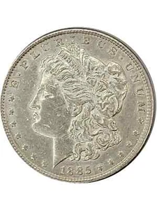 1885 $1 Morgan, Philadelphia, AU - MS - Picture 1 of 2