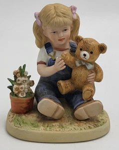 Homco Denim Days #1504 1985 ""After Chores"" Debby 3,5""x2,5""x4,5"" - usado - Imagen 1 de 9
