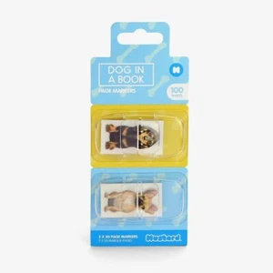 Mustard Dog Design Novelty Page Markers Stationery Accessories New Job Gift - Picture 1 of 1