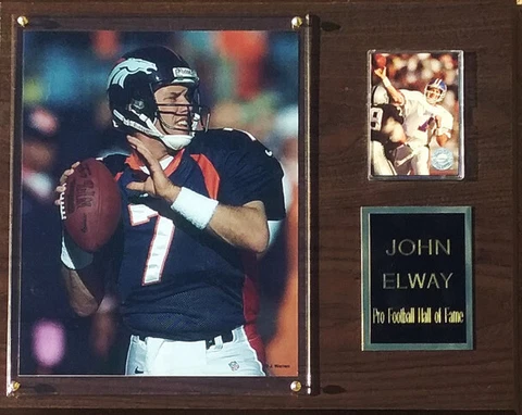 John Elway Denver Broncos 12x15 Player Plaque - 4 PHOTO OPTIONS! Cover