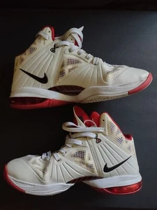 Talla 11 - Nike LeBron 8 PS Blanco Deportivo Rojo Zapatos - Imagen 1 de 15